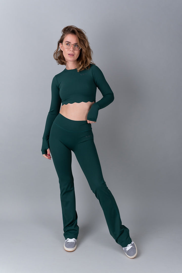 Pureline Scallop Flared Tajice