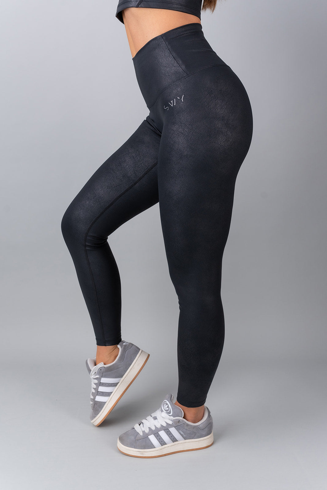 Leather Tajice Bez Scruncha