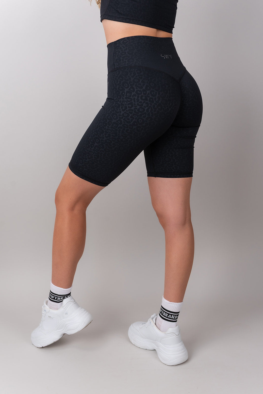 Leopard Biker Hlače