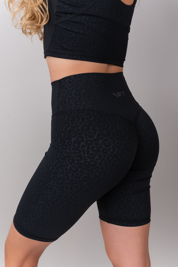 Leopard Biker Hlače