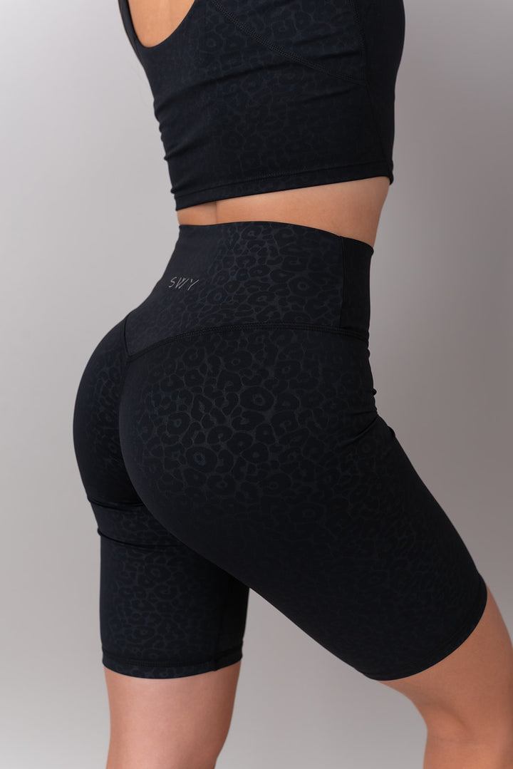 Leopard Biker Hlače