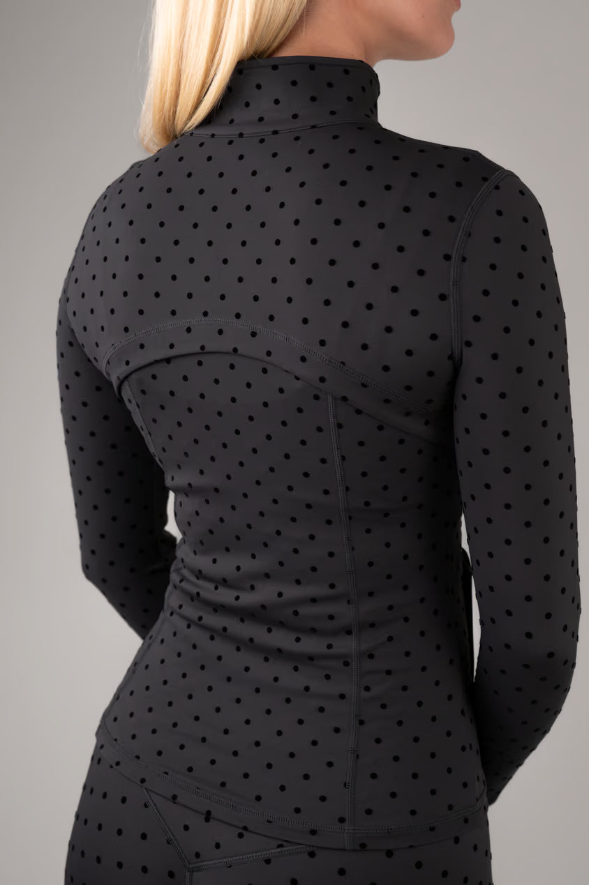 Flock Dot Zip Majica
