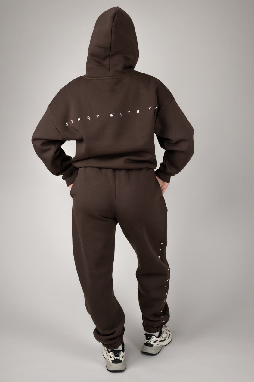 EASE Hoodie Smeđa