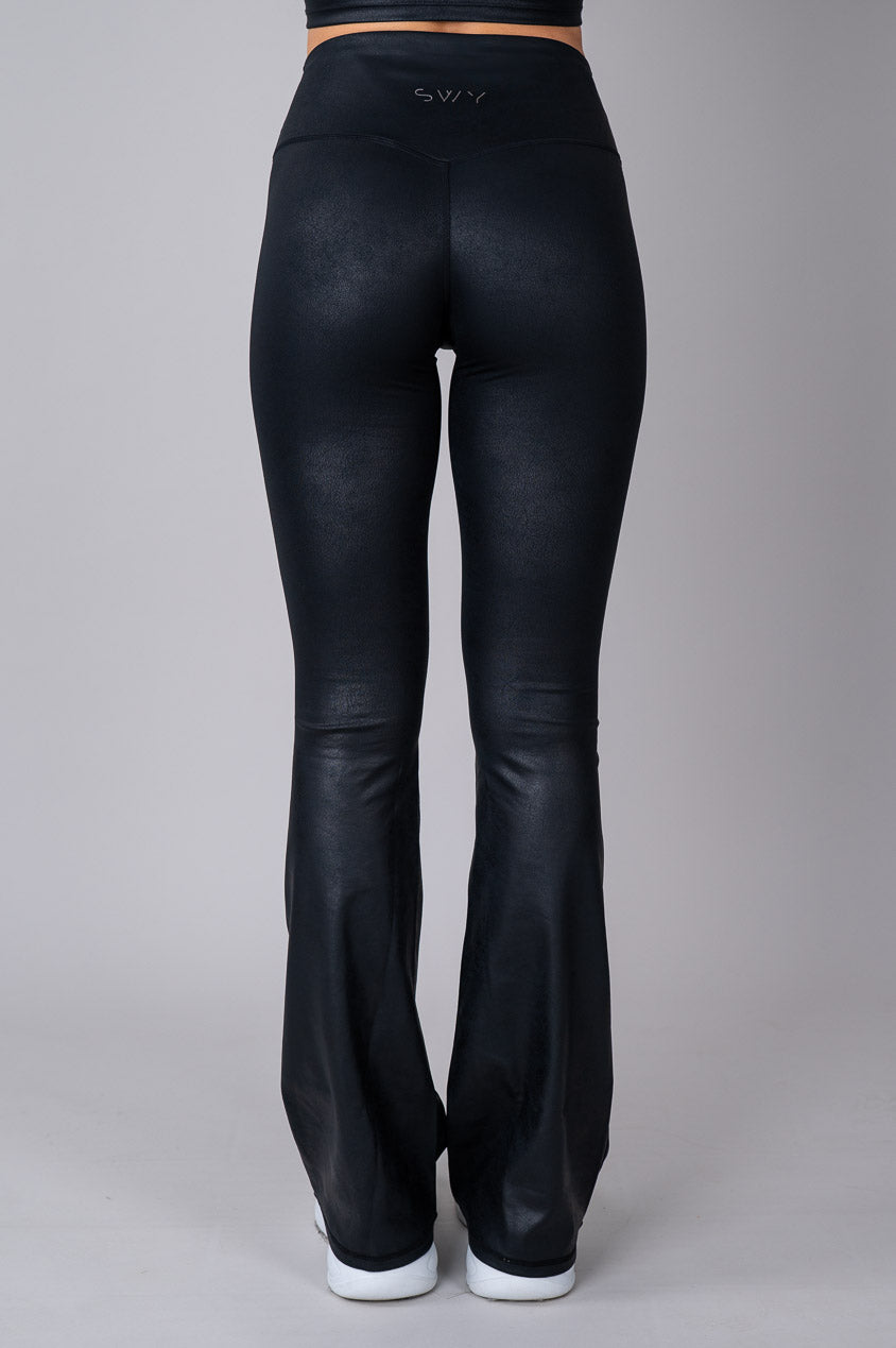 Leather Flared Tajice