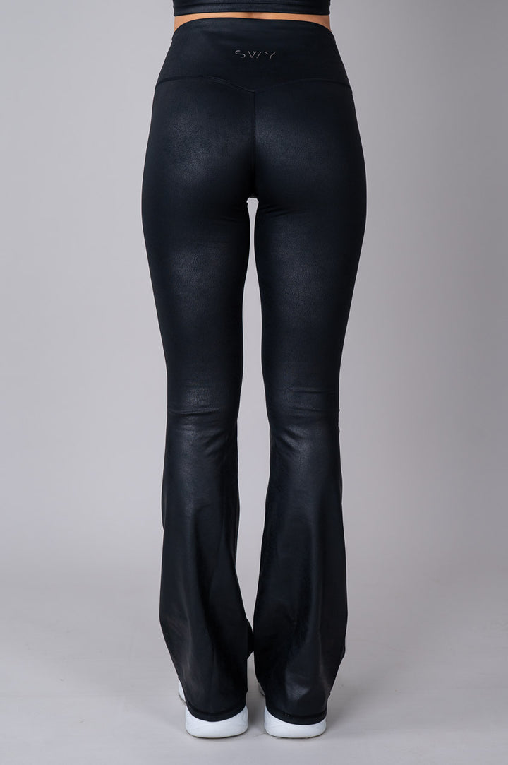 Leather Flared Tajice