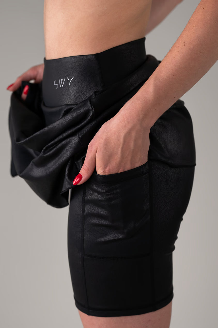 Leather Duža Suknja