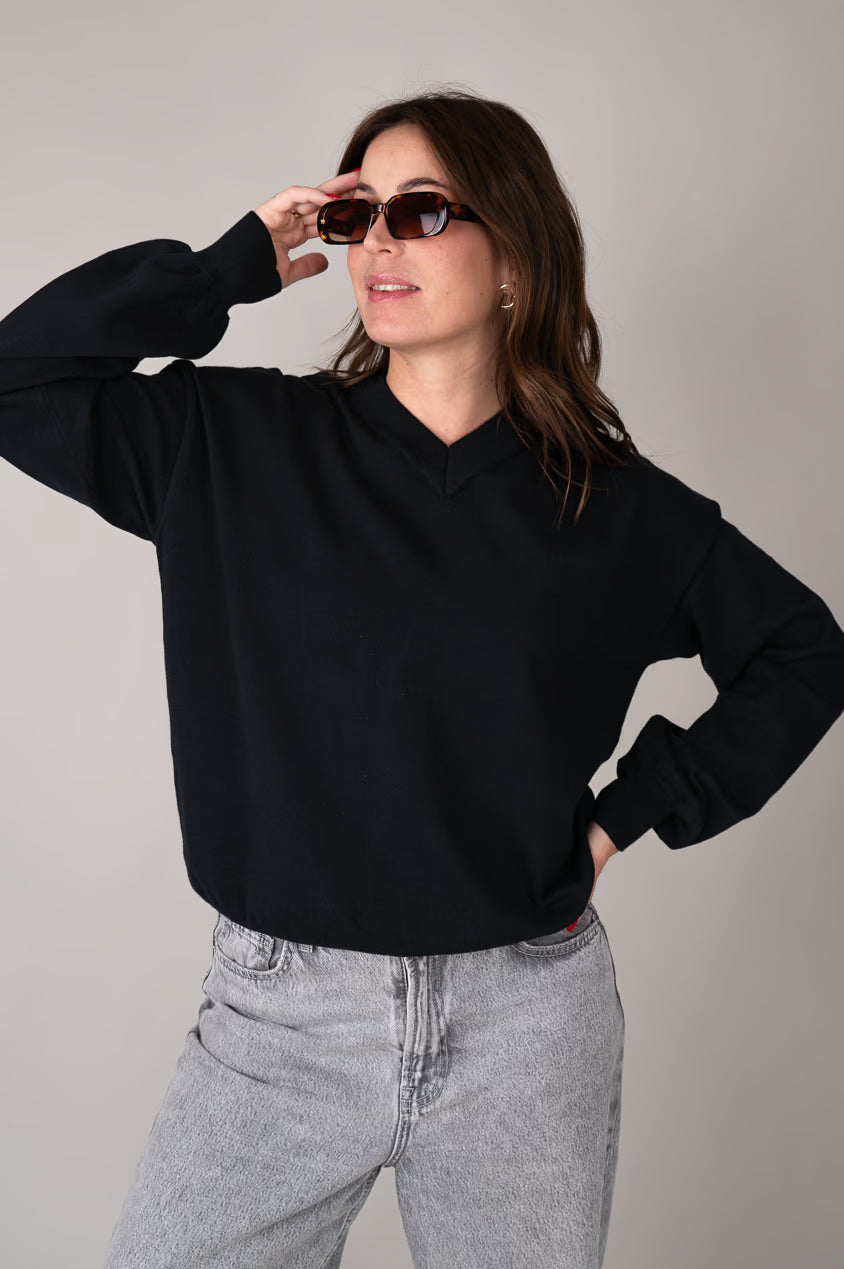 Knit V-Neck Sweater