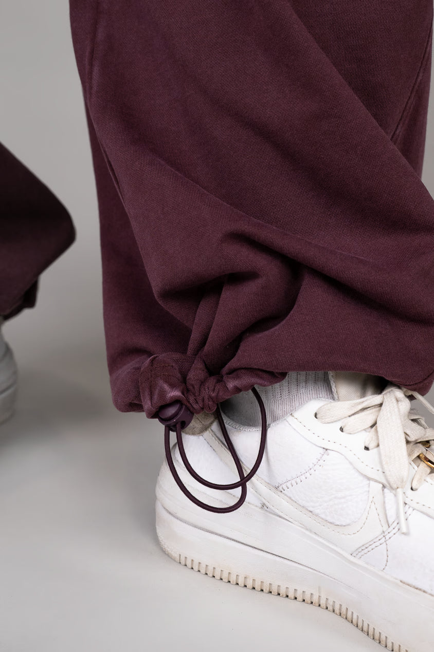 Washed Velvet Balloon pants details