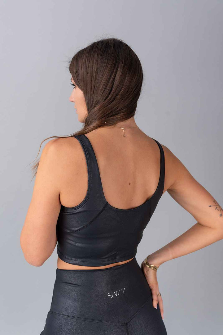 Leather Produženi top