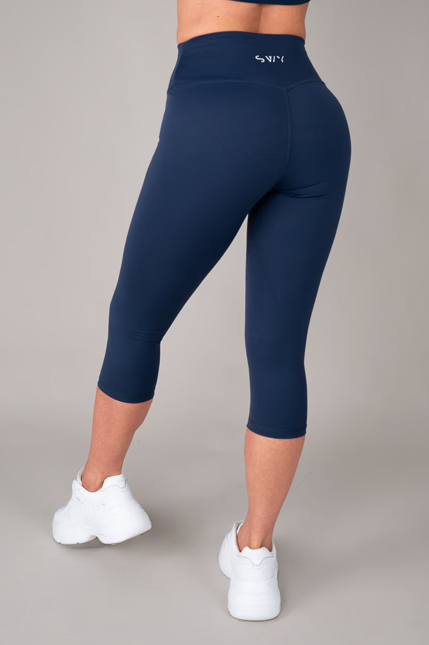 Softlux 3/4 Leggings, navy back view