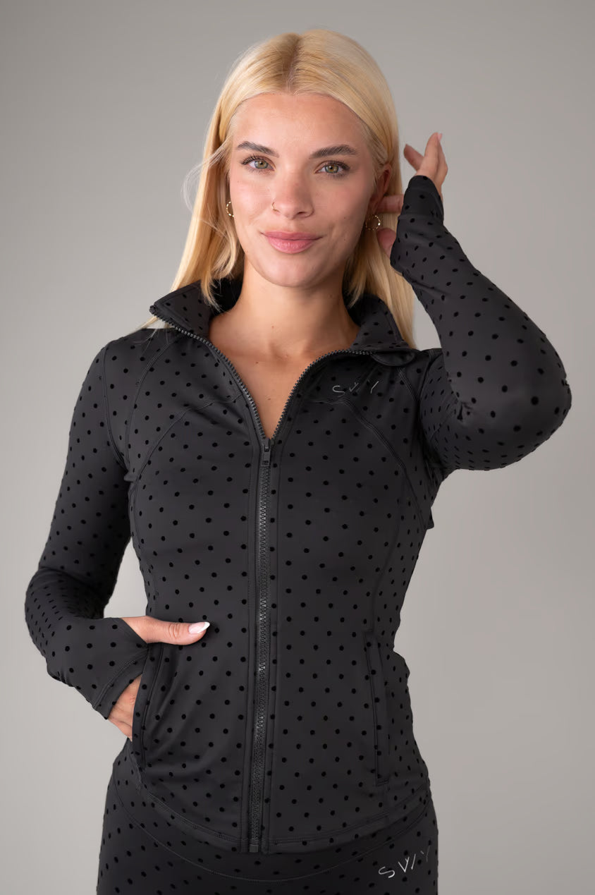 Flock Dot Zip Majica