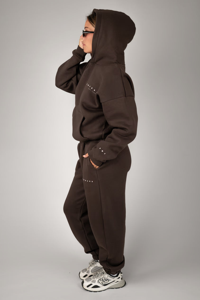 EASE Hoodie Smeđa