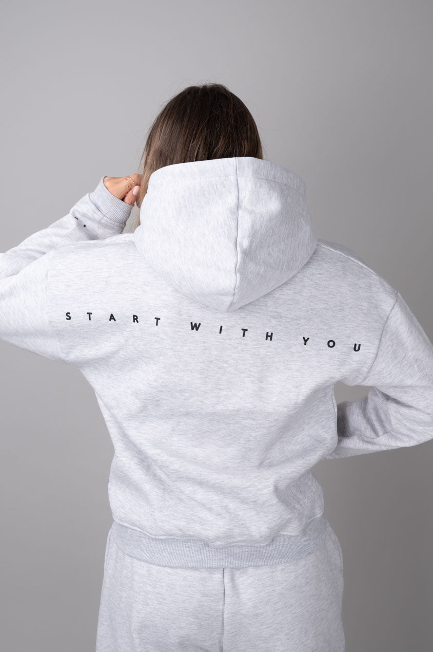 EASE Zip Hoodie Siv