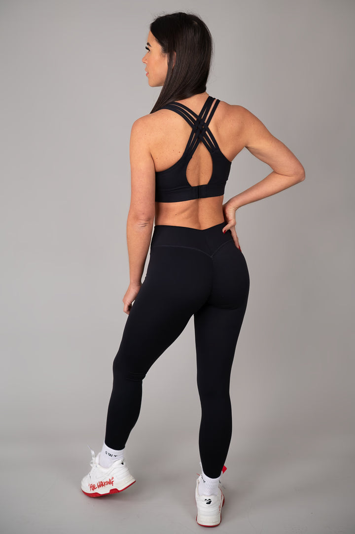 Mama bra with leggings back view