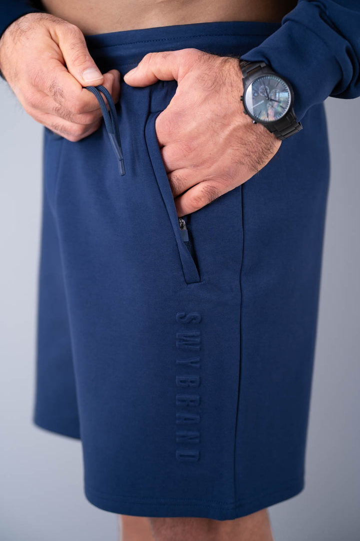 Men core shorts  navy, details