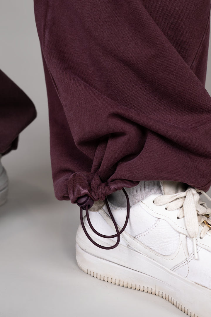 Washed Velvet Balloon pants details